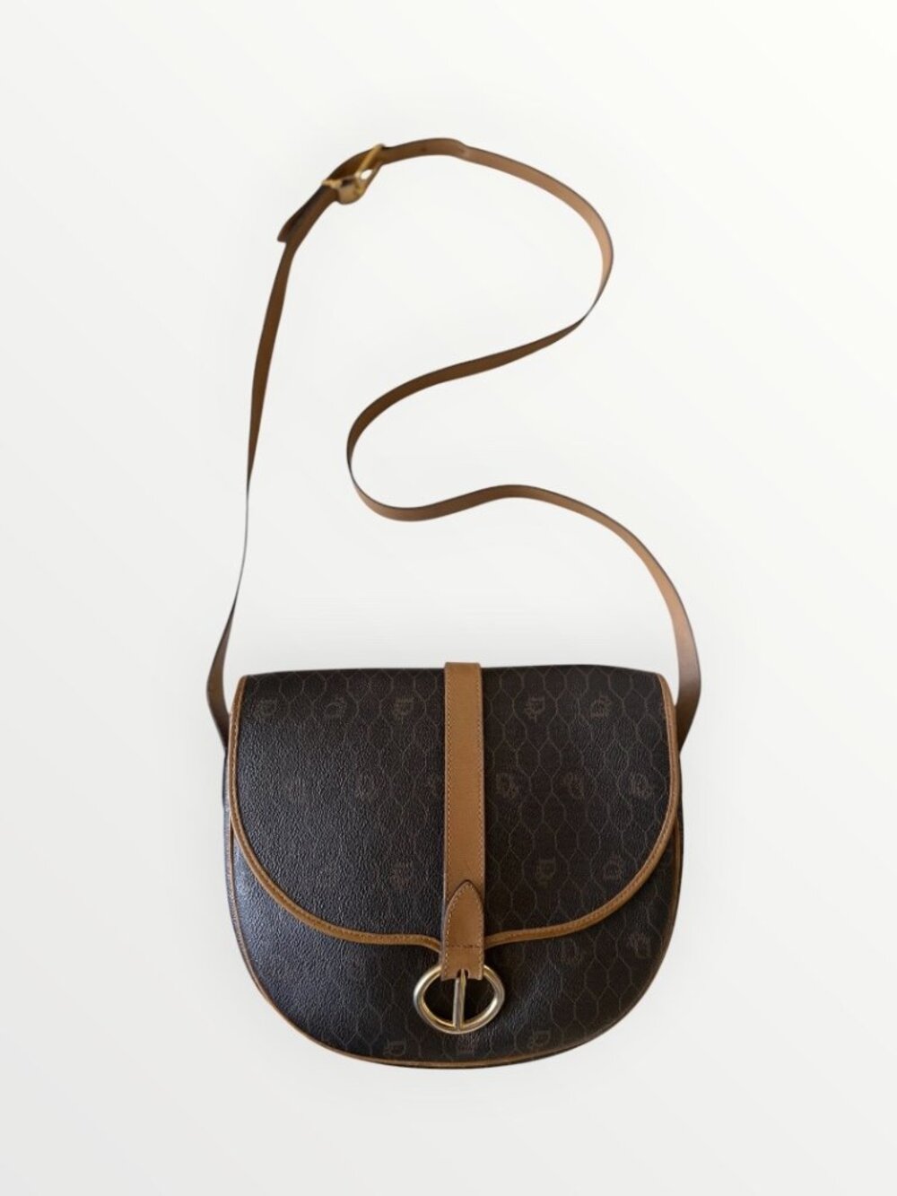 Dior Honeycomb Saddle Shoulder Crossbody Bag